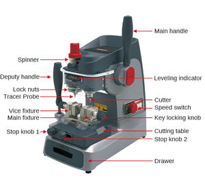 Xhorse <span class=keywords><strong>Condor</strong></span> XC-002 XC002 Ikeycutter Mécanique Clé Machine De Découpe Trois Ans de Garantie Automatisé Clé Machine De Découpe - Product Image 6