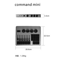 Controlador de iluminación DMX mini Command Wing MA2 On Pc con bolsa