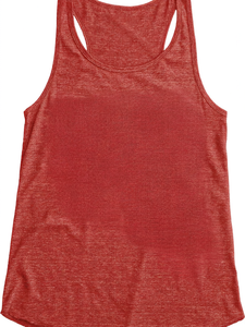 <b>Women</b> Red Solid Knitted Scoop Neck Tank <b>Top</b> Casual Regular Length Sleeveless <b>Vest</b> - Product Image 1
