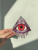 Patch brodé personnalisé lumineux avec logo, insignes brodés, patchs blancs qui brillent dans le noir, patch GITD, patch violet grand œil