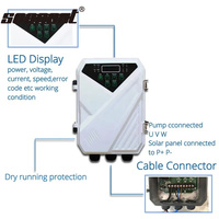 Pompe à eau solaire submersible pour puits profond, 200 mètres, hybride surface/sonde, 3 pouces, 12V DC, pour l'irrigation