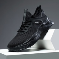 Chaussures de course en mesh pour hommes, grandes tailles, respirantes, légères, baskets décontractées, semelle antidérapante en PVC pour les trajets quotidiens et le jogging