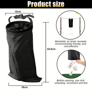 Promotional Gift <b>Collapsible</b> Car Garbage Bags Wholesale Custom logo Adjustable Car Trash Bin Garbage <b>Storage</b> Bag with logo - Product Image 3