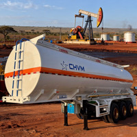 Nouvelle semi-remorque citerne à ciment en vrac 2/3/4 essieux, remorque GPL d'occasion, citerne à carburant 45000L, remorque citerne à huile