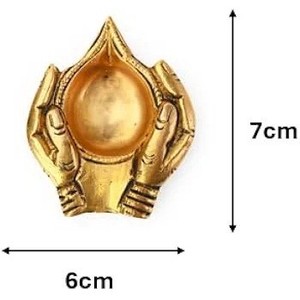 Lampe à huile en forme irrégulière, moulée sous pression, pour usage dans les temples pendant Diwali - Product Image 3