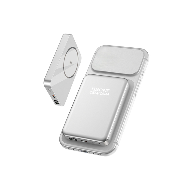 LX25 L 10000mAh Ultra Slim Aluminum Alloy Wireless Power Bank Digital Display N54 Magnets Dual Fast Charging 30W Output 2-in-1