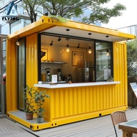 Chiosco Mobile Espandibile in Vendita 10ft 20ft Pop-Up Container Bar e Caffetteria Contemporaneo Negozio di Prossimità Modulare e Trasportabile