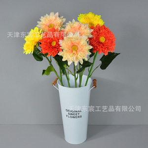 Dongchen Crafts - Girasol Artificial de Tallo Único, 15 cm de Diámetro, Flor de Seda para Decoración de Bodas y Hogar - Product Image 4