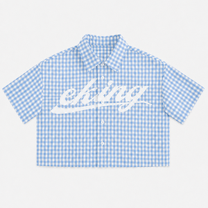 Produttore di <span class=keywords><strong>Abbigliamento</strong></span> Personalizzato, Camicia a Quadri in Cotone da <span class=keywords><strong>Uomo</strong></span> con Logo Serigrafato, Mezza Manica, Vestibilità Ampia, Camicia <span class=keywords><strong>Casual</strong></span> Estiva a Quadri per <span class=keywords><strong>Uomo</strong></span> - Product Image 5