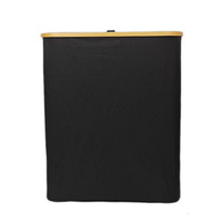 Panier à linge extra-large pliable en bambou 145L 141L 3 sections paniers à linge sales pour panier à linge divisé