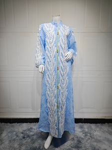 2025 marocchino caftano fatto a mano ricamo in Chiffon di seta traspirante abito da sposa Casual per musulmani nuovo arrivo accessorio - Product Image 3