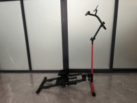 Nouveau 2 en 1 grimpeur Ski Machine réglable 3 niveaux escalier pas à pas pour entraînement à domicile avec support de téléphone