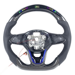 Volante de Fibra de Carbono Forjado LED a <span class=keywords><strong>Precio</strong></span> de Fábrica para Volkswagen MK8 Golf <span class=keywords><strong>Gti</strong></span> CC Passat Teramont <span class=keywords><strong>2020</strong></span>-2024 - Product Image 1