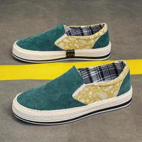 Chaussures en toile pour hommes, nouvelle collection été 2026, respirantes, décontractées, style pêcheur, mocassins à enfiler, semelle en caoutchouc PVC