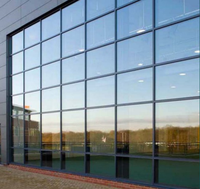 Revêtement extérieur en aluminium durable et résistant au vent, profilé pour mur-rideau en verre pour la construction de gratte-ciel