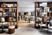 Ensemble de salle à manger commercial en bois de luxe moderne, sièges de banquette, mobilier de restaurant écologique et durable pour hôtels et restaurants