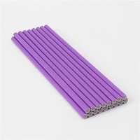 Haute qualité violet noir bleu 197mm papier paille OEM paquet bulle thé papier paille en gros Chine pailles en papier biodégradables
