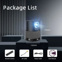 Projecteur CaiWei Nouveau Design A3 1080P Mini Projecteur 4K Android 9 Autofocus Correction Automatique de la Distorsion Trapézoïdale pour Cinéma Maison Extérieur