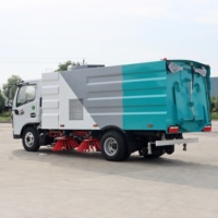 Camion balayeuse aspirante industrielle pour le nettoyage des routes avec moteur et pompe, balayeuse de sol pour usage intérieur et extérieur, balayeuse de route efficace