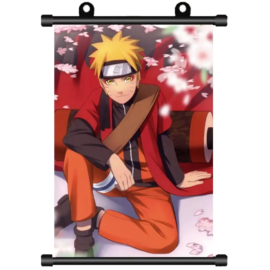 Custom Factory Price Japanese Anime Home Decor Wall Scroll Poster 40x60CM Cartoon Canvas Painting for Kids Room Decorate