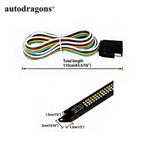 Bande lumineuse LED ultra-lumineuse IP67 étanche jaune rouge blanc de 60 pouces pour hayon de F150 Raptor F250 F350 F450 F550 F650 F750 - Product Image 4