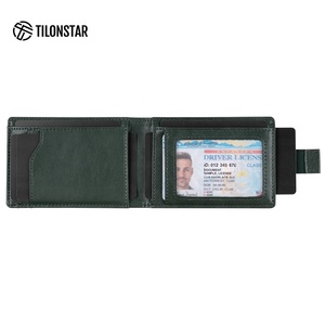 TILONSTAR TVW102 Personalized Logo Leather Money Clip Bank Credit Business Card Holder <b>RFID</b> Blocking ID <b>Wallet</b> - Product Image 3