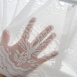 Lace <b>Kitchen</b> <b>Curtain</b> White Rod Installation Translucent Living Room Bedroom Study - Product Image 3