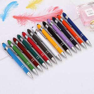 05 Aluminum <b>Stylus</b> Ballpoint <b>Pen</b> Soft Rubber Touch Screens Custom Logo Metal Ballpen - Product Image 3
