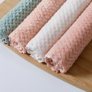 Cleaning Cloths Rectangle Mixed Colors Kitchen Dishcloths Oil Absorbing Water Removing - Product Image 4