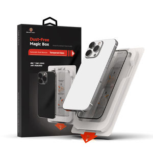 Kit de instalación de protector de pantalla personalizado OEM Caja mágica sin polvo de nuevo diseño para Iphone 15 16 17 Pro Max - Product Image 2