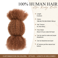 Originea En Gros Cheveux à Tresser Non Transformés Couleur #30 4B4C Style Bonbon 100% Cheveux Bruts Humains Afro Kinky en Vrac à Torsader Économiques