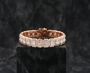 สร้อยข้อมือคิวบาลิงค์เพชรเลี้ยงในห้องปฏิบัติการทองคำขาว 14K สองแถวระดับพรีเมียม |   เครื่องประดับฮิปฮอปแบบหรูหราประดับเพชรเทียม ได้รับการรับรองจาก IGI สำหรับทั้งชายและหญิง - Product Image 3