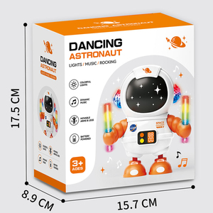 Robot Giocattolo Astronauta Danzante Elettrico con Luci Colorate e Musica, Braccia e Gambe Oscillanti, Giocattolo Educativo Interattivo per Bambini dai <span class=keywords><strong>3</strong></span> Anni in Su - Product Image 2