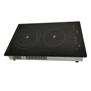 Cuisinière en céramique à deux brûleurs intégrée, boîtier métallique de 20,08 pouces, 220V 3400W - Product Image 4