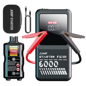 แบตเตอรี่สำรอง 2700A 12000mAh 120W 60C สำหรับสตาร์ทรถยนต์ เครื่องยนต์เบนซิน 8 ลิตร และดีเซล 6 ลิตร พร้อมไฟ LED 12V - Product Image 1