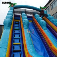 Toboggan aquatique gonflable Heyhail de couleur marbre avec matériau en PVC pour les fêtes en plein air, les jardins d'enfants, les parcs résidentiels et les parcs sportifs