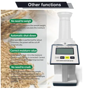 Nuevo Medidor de Humedad de Granos PM-8188-A 2025 para 30 Tipos de Granos: Maíz, Trigo, Soja, Cacahuetes, Granos de Cacao, Guisantes - Higrómetro de Humedad - Product Image 4