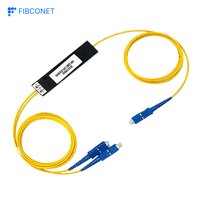 Produsen Fibconet FBT Coupler Harga 1x2 Fiber Optic Cable Splitter 5/95-50/50 untuk Jaringan 3G/4G FTTH