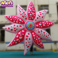 Fleur géante gonflable colorée avec lumières, 8-10 pieds, décoration de mariage personnalisée, matériau Oxford/PVC