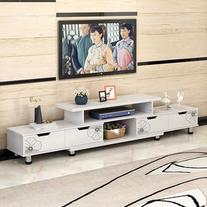 Conjunto de Mueble para <span class=keywords><strong>TV</strong></span> y Mesa de Centro <span class=keywords><strong>Mini</strong></span> de Estilo Nórdico Moderno Muebles de Panel de Madera para Apartamento Pequeño Dormitorio Soportes Modernos para <span class=keywords><strong>TV</strong></span> - Product Image 1