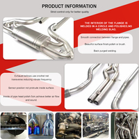 Pour Lexus IS200T IS300 GS200T GS300 2.0T échappement Catback Valvetronic en acier inoxydable haute Performance