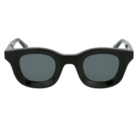 RHUED Fashion Brand 2023 Lunettes de soleil personnalisées à la main avec design biseauté Lunettes de soleil à monture en acétate ronde et épaisse avec logo
