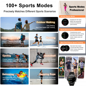 YK16 นาฬิกาสมาร์ทวอทช์ GPS สำหรับผู้ชาย แบตเตอรี่ความจุสูง 1000mAh พร้อมเข็มทิศ กันน้ำ 3ATM หน้าจอ HD ขนาด 1.7 นิ้ว รองรับการโทรผ่านบลูทูธ รุ่นใหม่ - Product Image 5