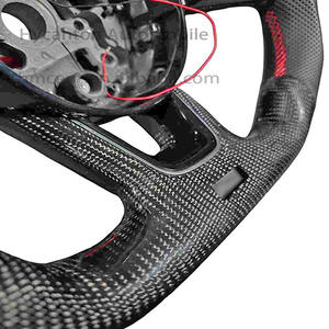 Prix de gros d'usine Modification avancée en fibre de carbone LED cuir perforé pour Audi S3 8V S4 S5 B9 RS3 RS4 volant - Product Image 5