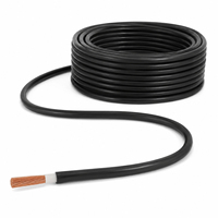 Cable de Circuito Crítico Huaqi YJY 1x4mm² 250 ° Cable Eléctrico de Alimentación con Aislamiento XLPE, Clasificado para Cortocircuitos, 500 Pies
