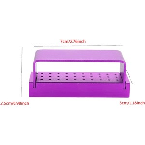 Caja de Desinfección, Estuche de Desinfección de Aluminio con 30 Orificios, Soporte para Fresas Dentales, Autoclavable, Herramienta para Dentistas - Product Image 6