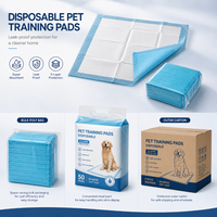 Almohadillas de Entrenamiento para Perros de Marca Privada, Súper Absorbentes, de Secado Rápido, Desechables, con Película Trasera Impermeable
