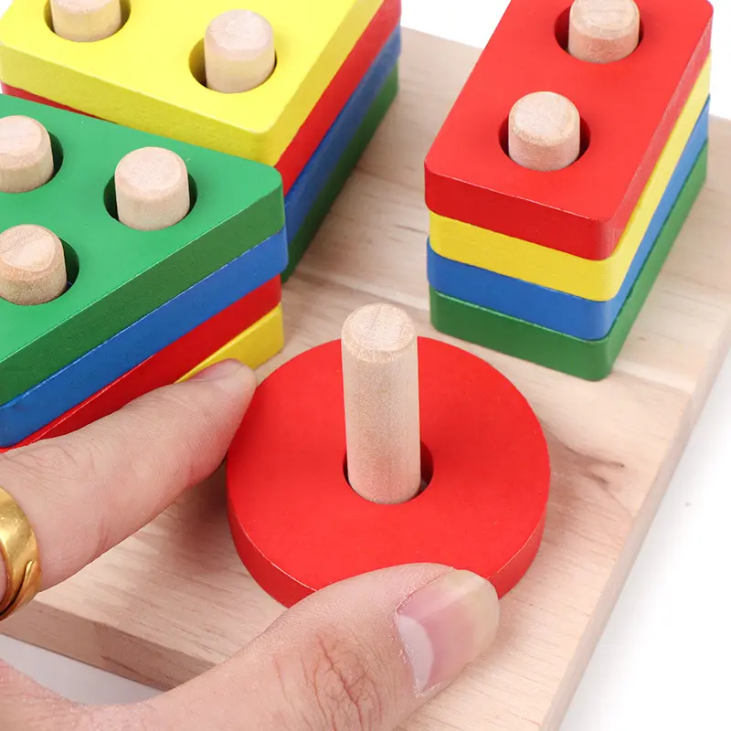 Juguetes de madera personalizados Montessori para niños, juguetes educativos de simulación, venta al por mayor