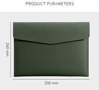 Porte-documents en cuir PU résistant à l'eau personnalisé format A4 avec un sac organisateur de documents de bureau doux, motif pour l'école et le bureau
