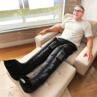 Bottes de compression d'air à 5 chambres pour la circulation des jambes, la relaxation musculaire et la physiothérapie sportive, utilisation à domicile ou en clinique